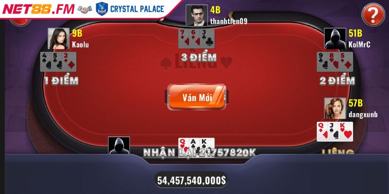 Liêng NET88 | Đỉnh Cao Game Bài Xanh Chín Đậm Chất Việt 3 Giữ vững bình tĩnh, không để lộ sơ hở trong từng nước đi